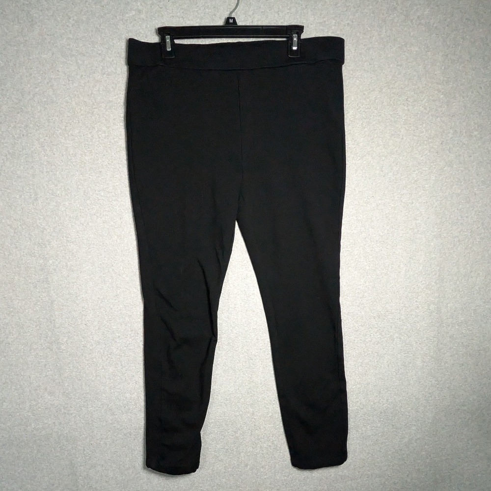 NYDJ Legging Pants Women 14 Black Lift Tuck Technology Stretch Slim High‎ Rise